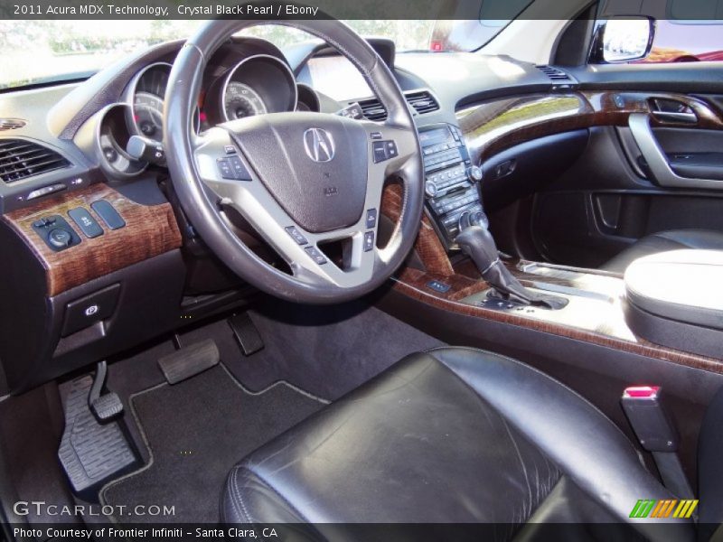 Crystal Black Pearl / Ebony 2011 Acura MDX Technology