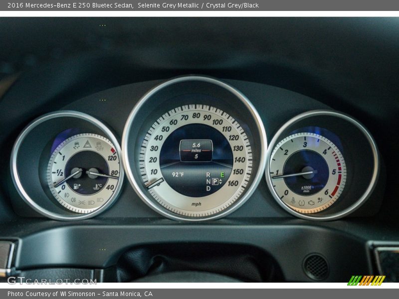  2016 E 250 Bluetec Sedan 250 Bluetec Sedan Gauges