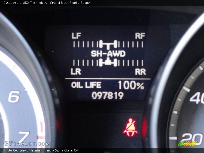 Crystal Black Pearl / Ebony 2011 Acura MDX Technology