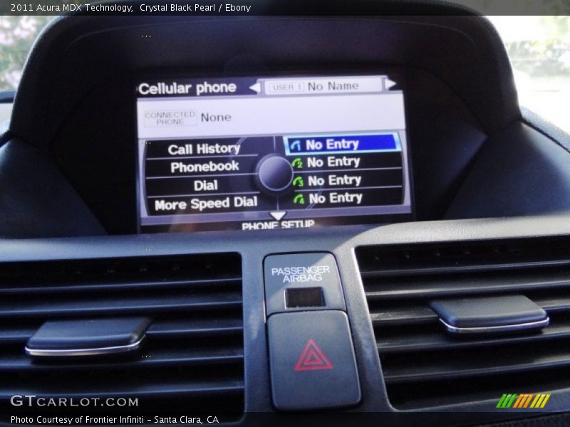 Crystal Black Pearl / Ebony 2011 Acura MDX Technology