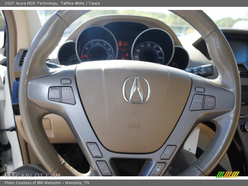 Taffeta White / Taupe 2007 Acura MDX Technology