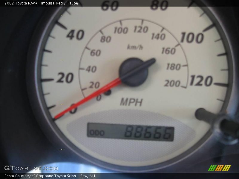 Impulse Red / Taupe 2002 Toyota RAV4