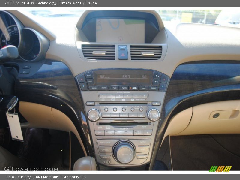 Taffeta White / Taupe 2007 Acura MDX Technology