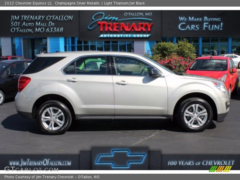 Champagne Silver Metallic / Light Titanium/Jet Black 2013 Chevrolet Equinox LS