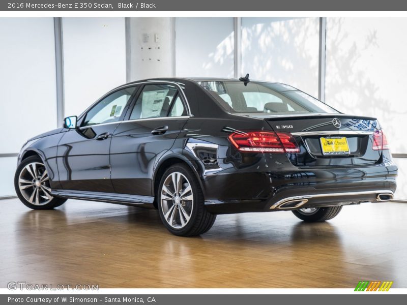 Black / Black 2016 Mercedes-Benz E 350 Sedan