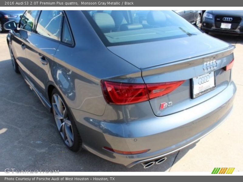 Monsoon Gray Metallic / Black 2016 Audi S3 2.0T Premium Plus quattro