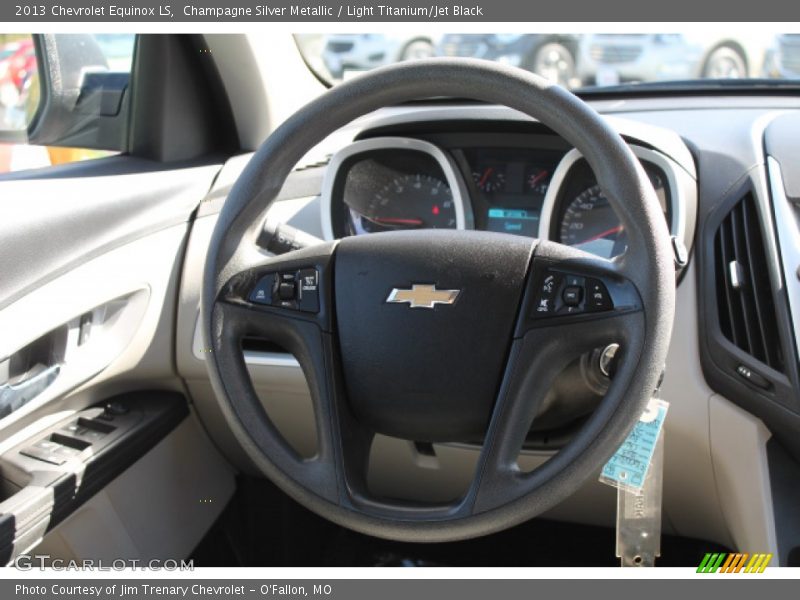 Champagne Silver Metallic / Light Titanium/Jet Black 2013 Chevrolet Equinox LS