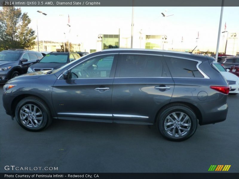 Diamond Slate / Graphite 2014 Infiniti QX60 3.5 AWD