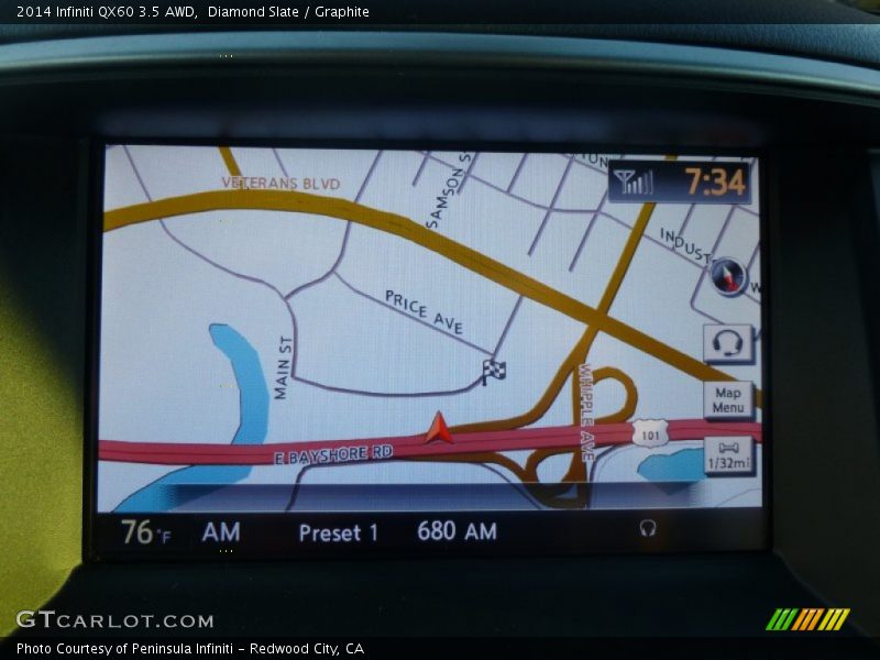 Diamond Slate / Graphite 2014 Infiniti QX60 3.5 AWD