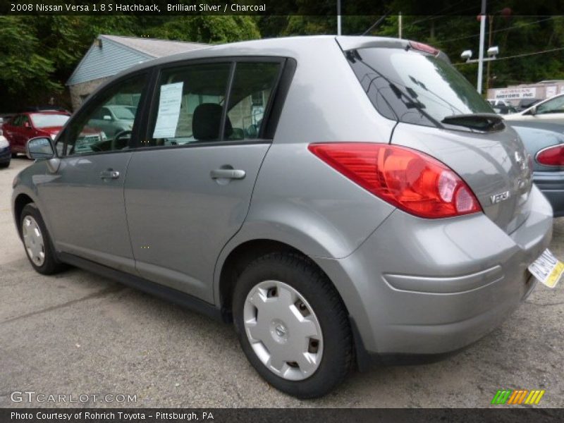 Brilliant Silver / Charcoal 2008 Nissan Versa 1.8 S Hatchback