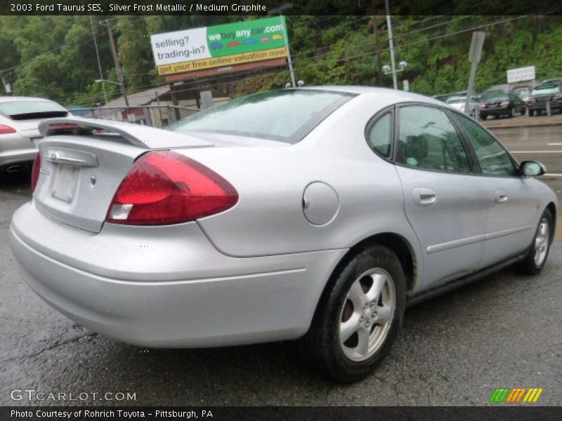 Silver Frost Metallic / Medium Graphite 2003 Ford Taurus SES