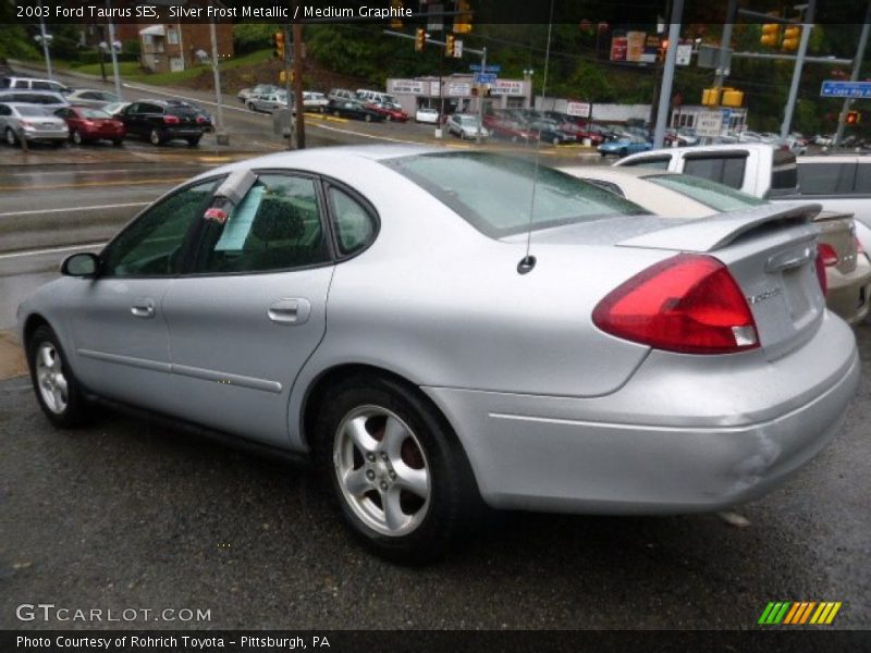 Silver Frost Metallic / Medium Graphite 2003 Ford Taurus SES