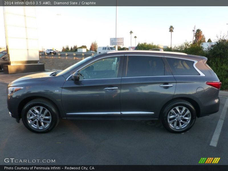 Diamond Slate / Graphite 2014 Infiniti QX60 3.5 AWD