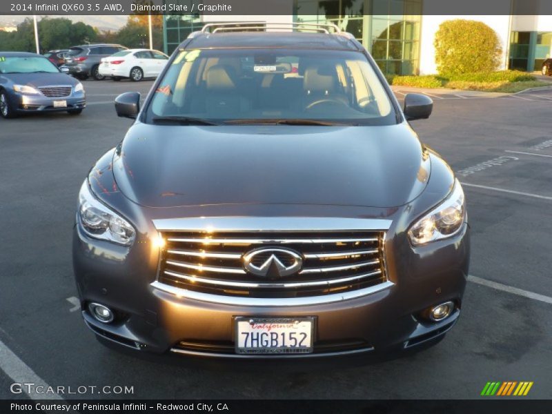 Diamond Slate / Graphite 2014 Infiniti QX60 3.5 AWD