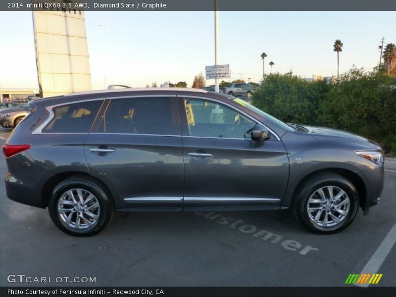 Diamond Slate / Graphite 2014 Infiniti QX60 3.5 AWD