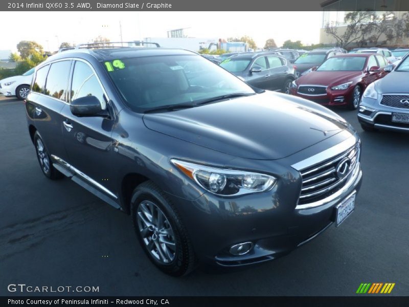 Diamond Slate / Graphite 2014 Infiniti QX60 3.5 AWD