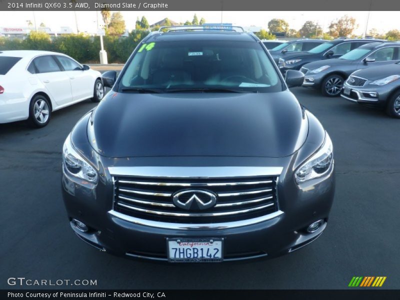 Diamond Slate / Graphite 2014 Infiniti QX60 3.5 AWD