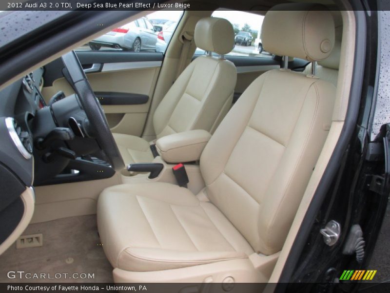 Deep Sea Blue Pearl Effect / Luxor Beige 2012 Audi A3 2.0 TDI