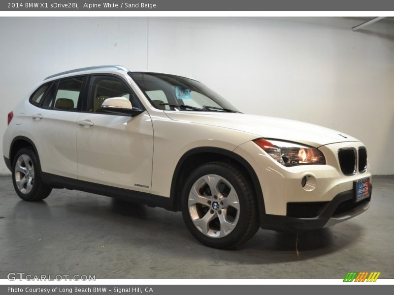 Alpine White / Sand Beige 2014 BMW X1 sDrive28i