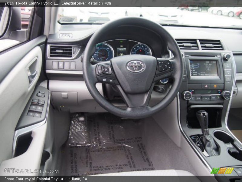 Dashboard of 2016 Camry Hybrid LE