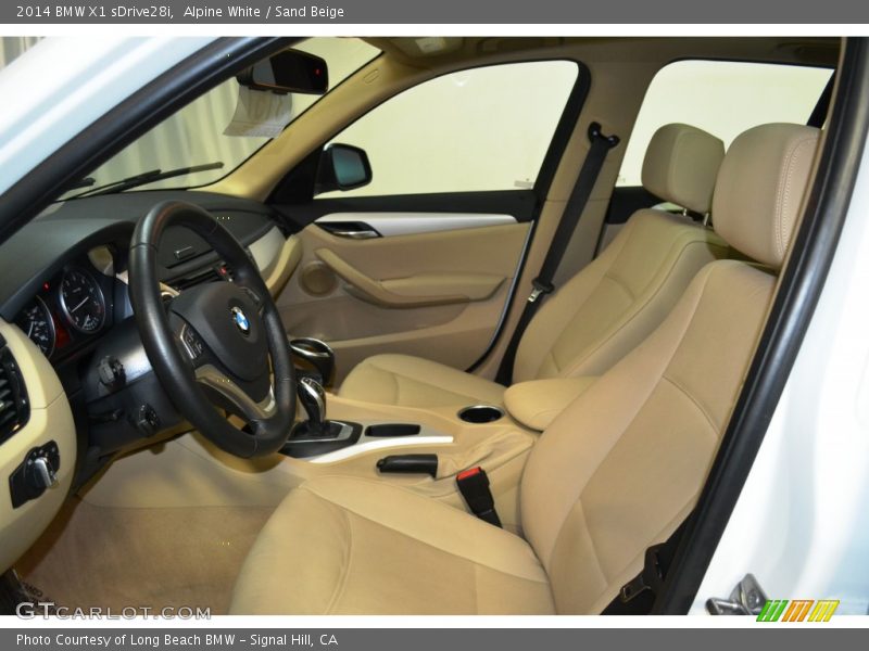 Alpine White / Sand Beige 2014 BMW X1 sDrive28i