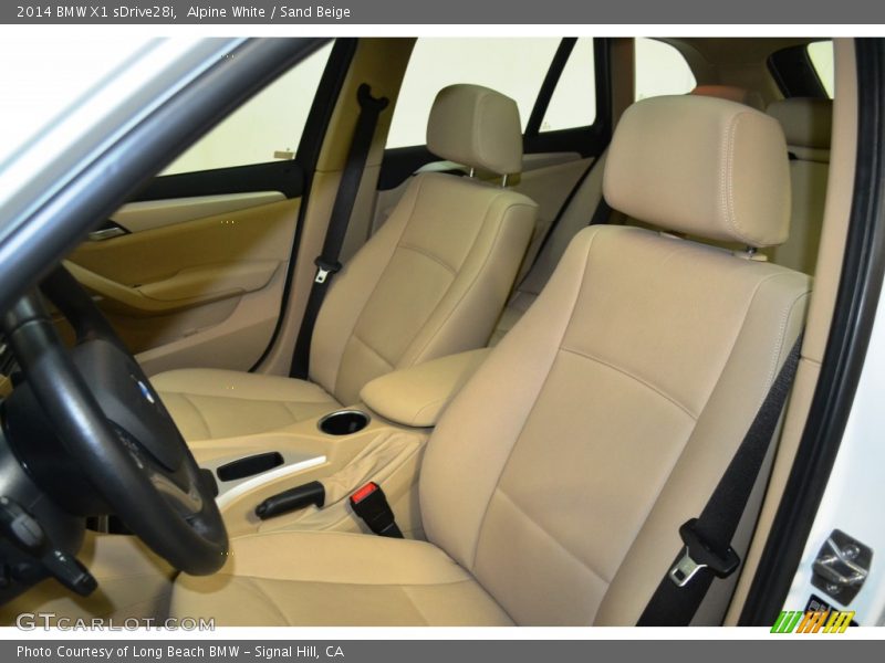 Alpine White / Sand Beige 2014 BMW X1 sDrive28i