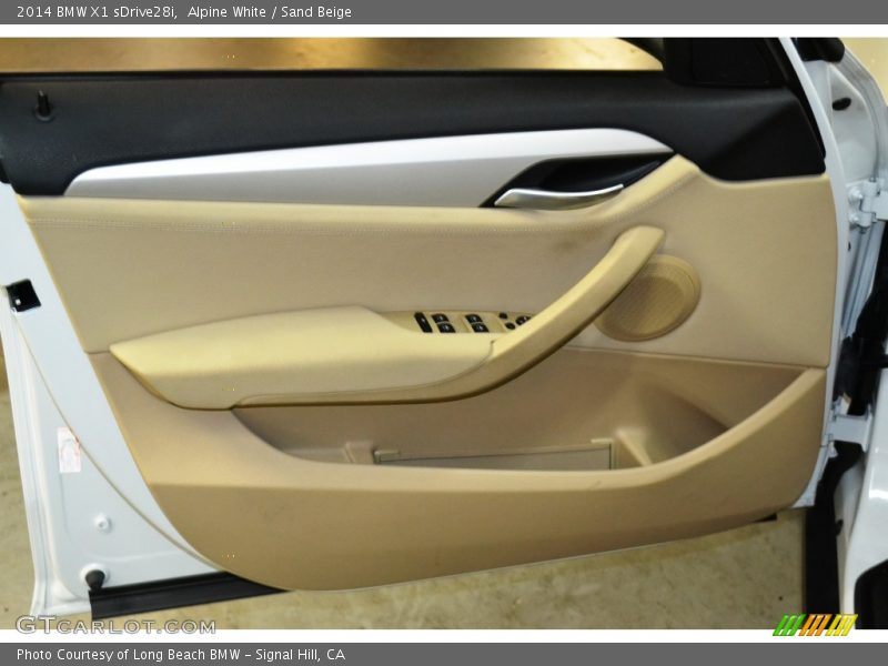Alpine White / Sand Beige 2014 BMW X1 sDrive28i