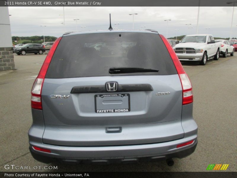 Glacier Blue Metallic / Gray 2011 Honda CR-V SE 4WD