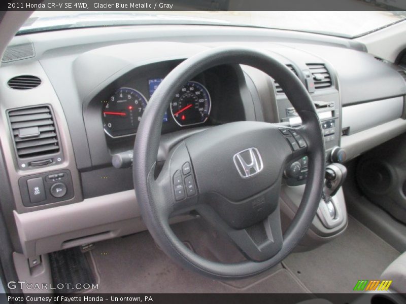 Glacier Blue Metallic / Gray 2011 Honda CR-V SE 4WD