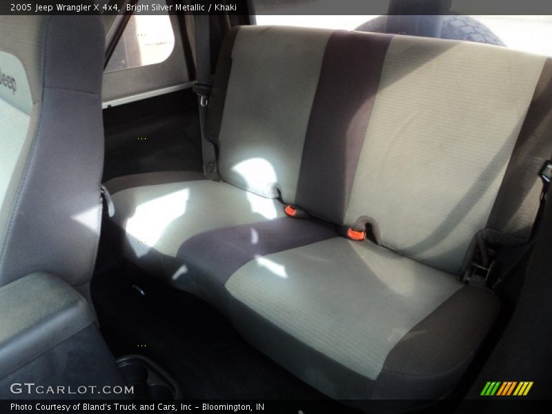 Bright Silver Metallic / Khaki 2005 Jeep Wrangler X 4x4