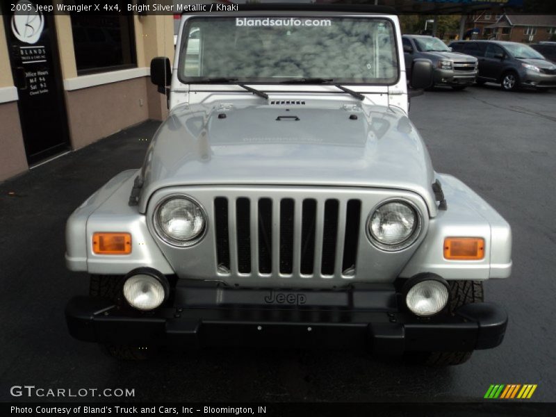 Bright Silver Metallic / Khaki 2005 Jeep Wrangler X 4x4