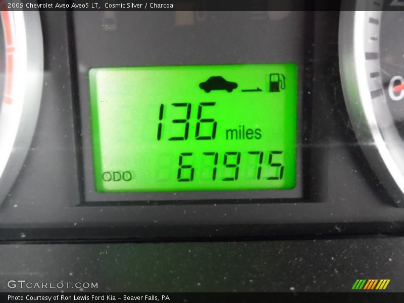 Cosmic Silver / Charcoal 2009 Chevrolet Aveo Aveo5 LT