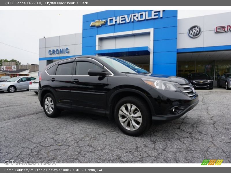 Crystal Black Pearl / Black 2013 Honda CR-V EX