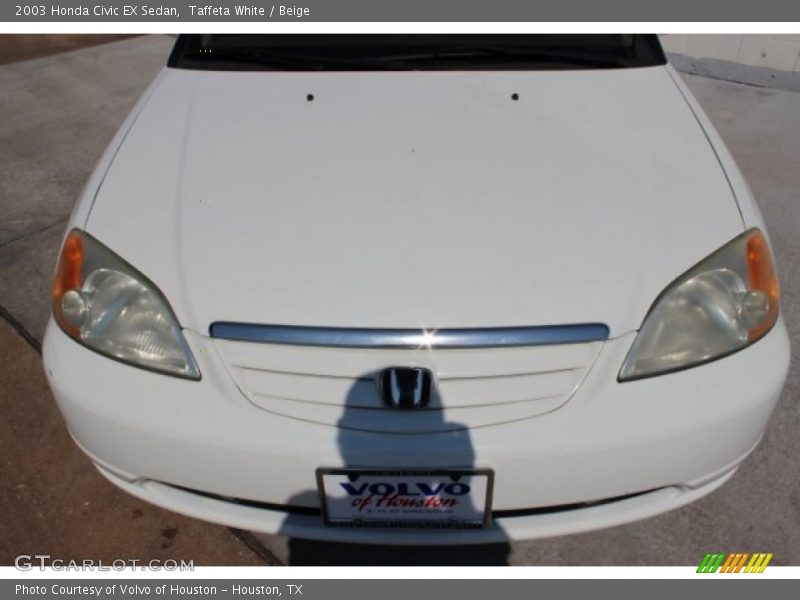 Taffeta White / Beige 2003 Honda Civic EX Sedan