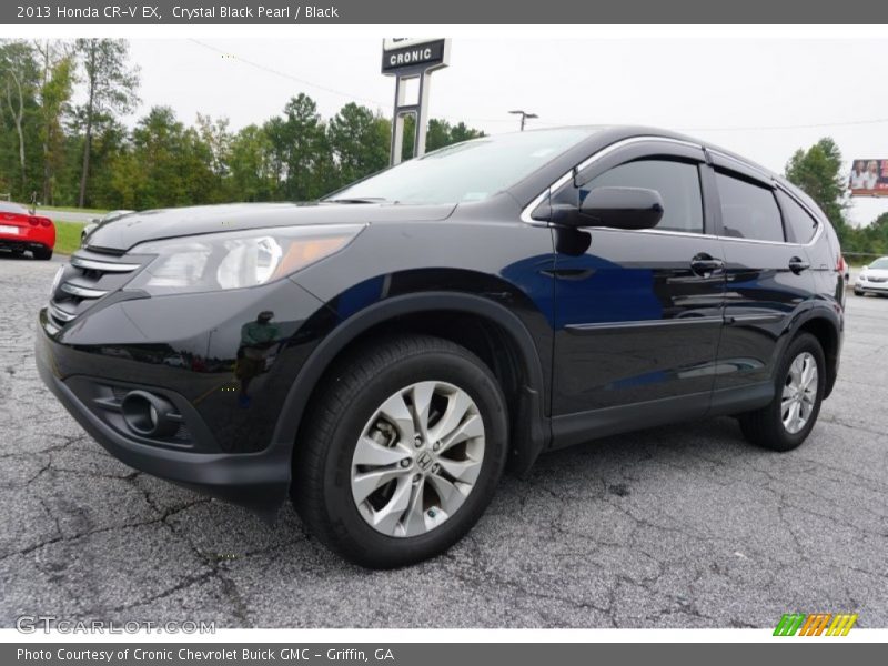 Crystal Black Pearl / Black 2013 Honda CR-V EX