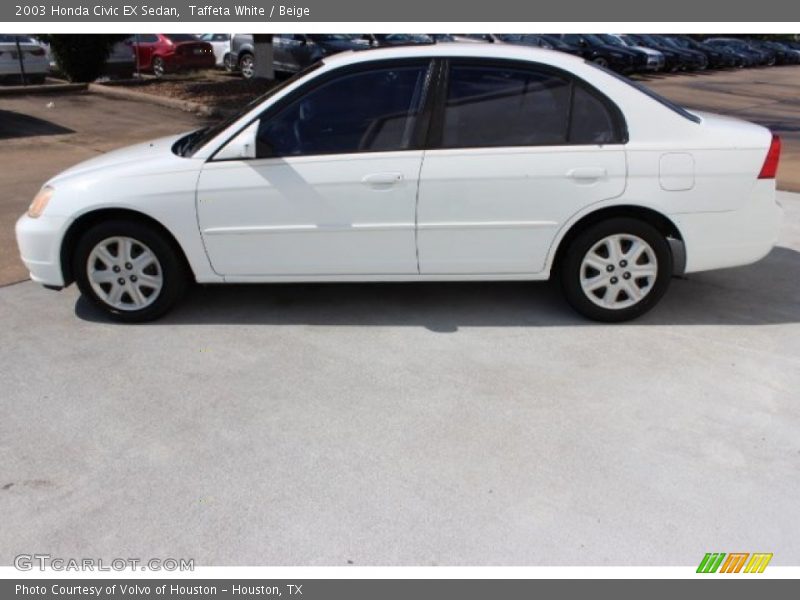 Taffeta White / Beige 2003 Honda Civic EX Sedan