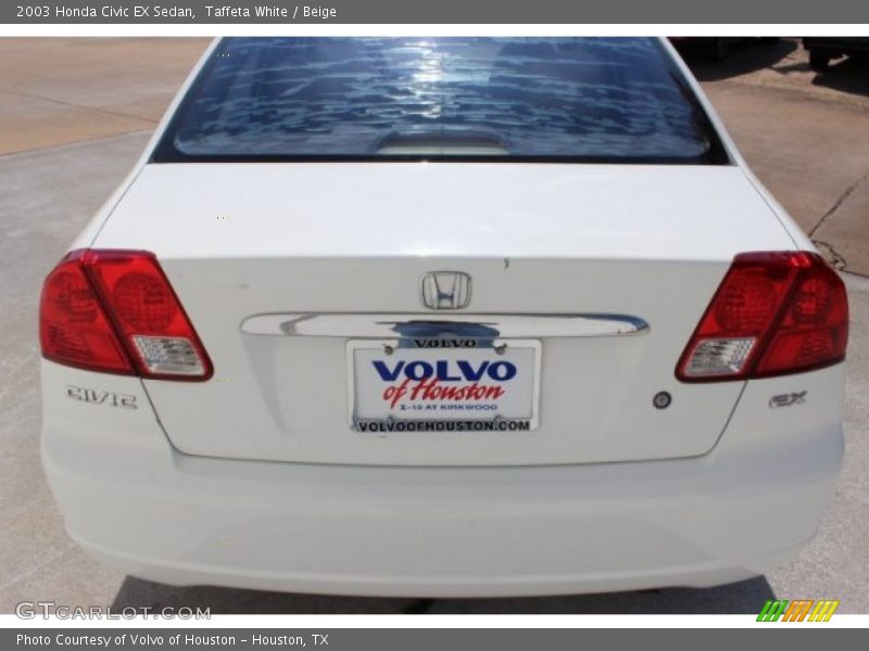 Taffeta White / Beige 2003 Honda Civic EX Sedan