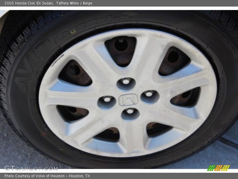 Taffeta White / Beige 2003 Honda Civic EX Sedan