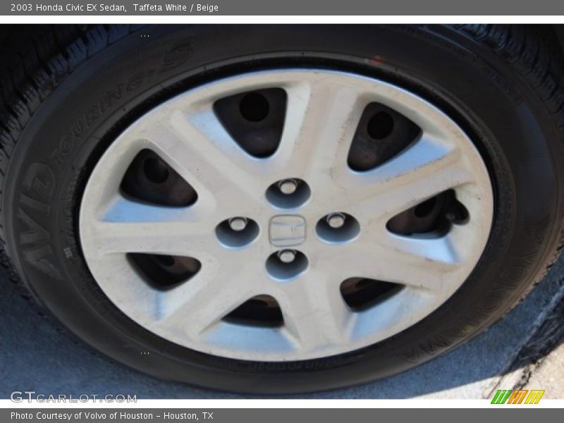 Taffeta White / Beige 2003 Honda Civic EX Sedan