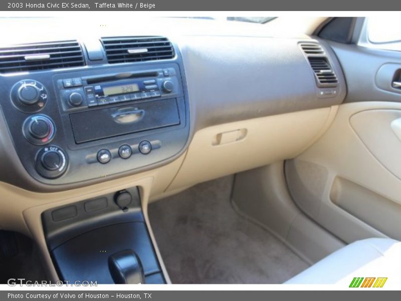 Taffeta White / Beige 2003 Honda Civic EX Sedan