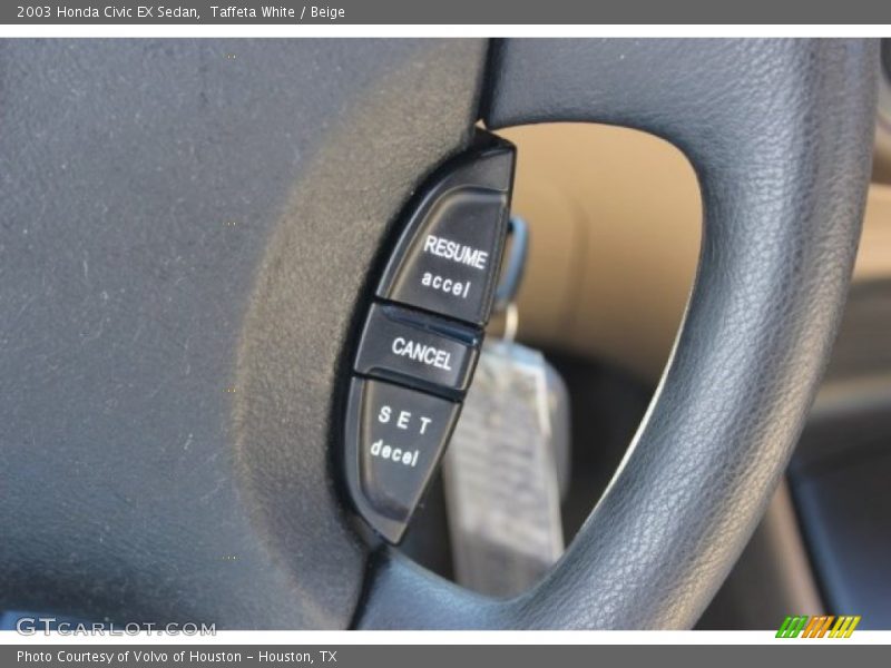 Taffeta White / Beige 2003 Honda Civic EX Sedan
