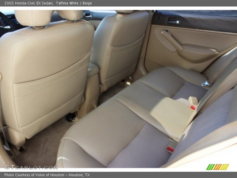 Taffeta White / Beige 2003 Honda Civic EX Sedan