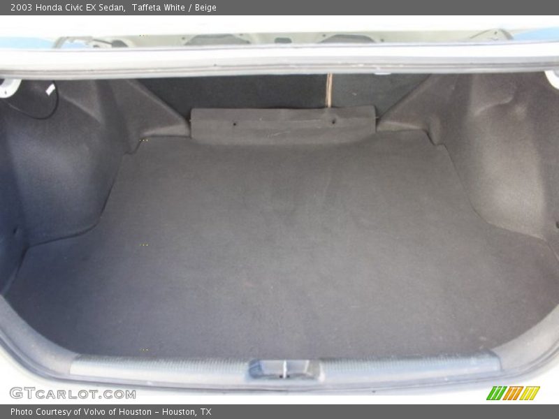 Taffeta White / Beige 2003 Honda Civic EX Sedan