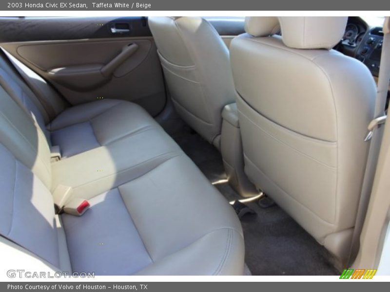Taffeta White / Beige 2003 Honda Civic EX Sedan