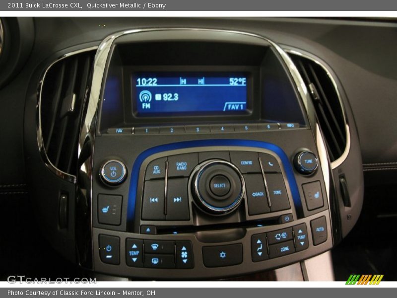 Quicksilver Metallic / Ebony 2011 Buick LaCrosse CXL