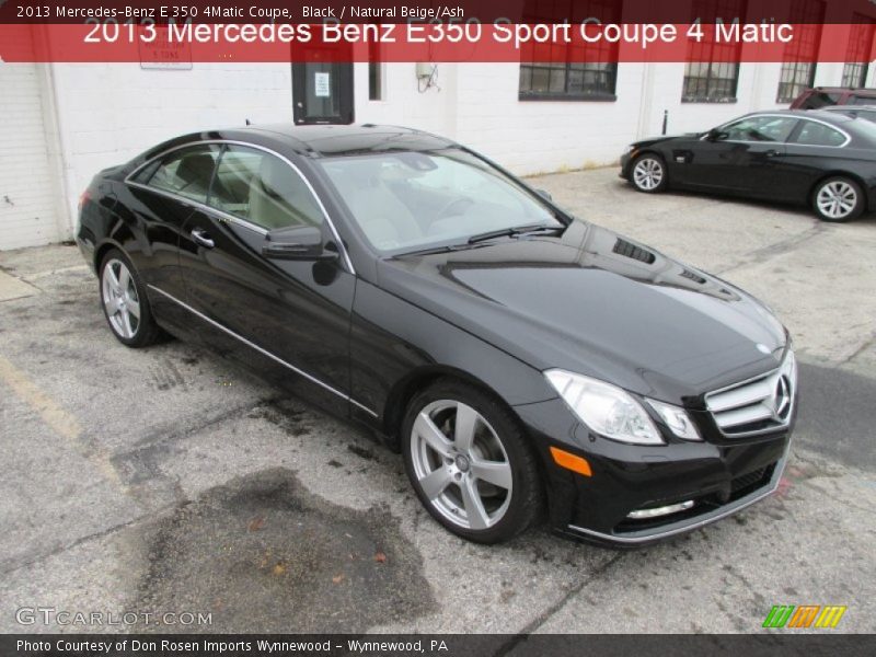 Black / Natural Beige/Ash 2013 Mercedes-Benz E 350 4Matic Coupe