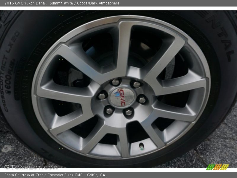 Summit White / Cocoa/Dark Atmosphere 2016 GMC Yukon Denali