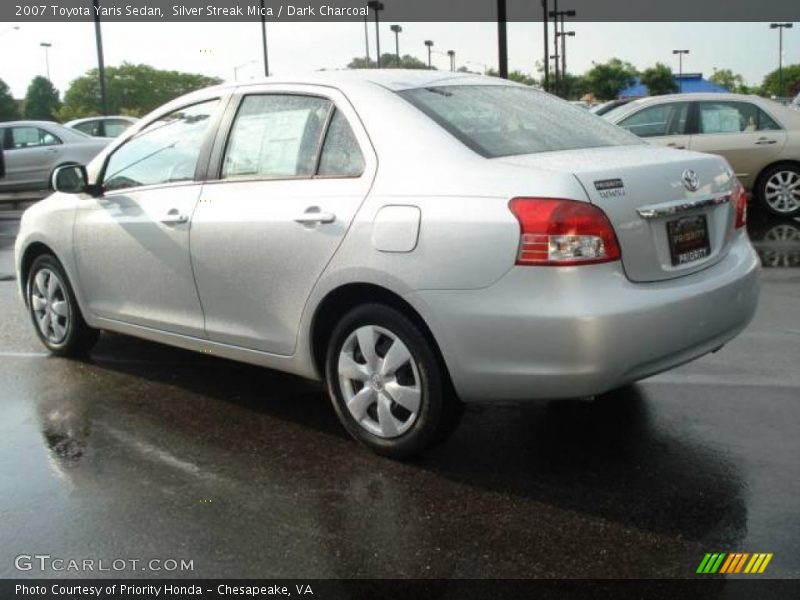 Silver Streak Mica / Dark Charcoal 2007 Toyota Yaris Sedan