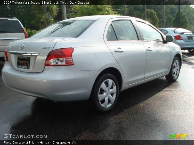 Silver Streak Mica / Dark Charcoal 2007 Toyota Yaris Sedan