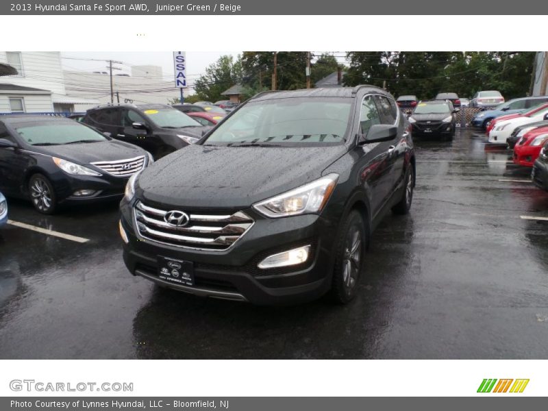 Juniper Green / Beige 2013 Hyundai Santa Fe Sport AWD